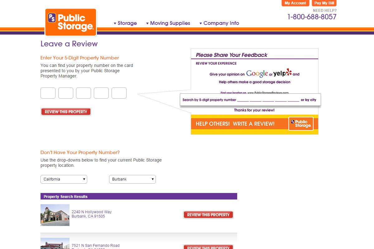 Public Storage Reviews Site 1
