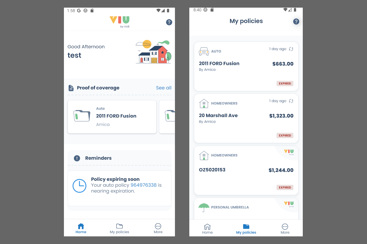 VIU By Hub Mobile App 2