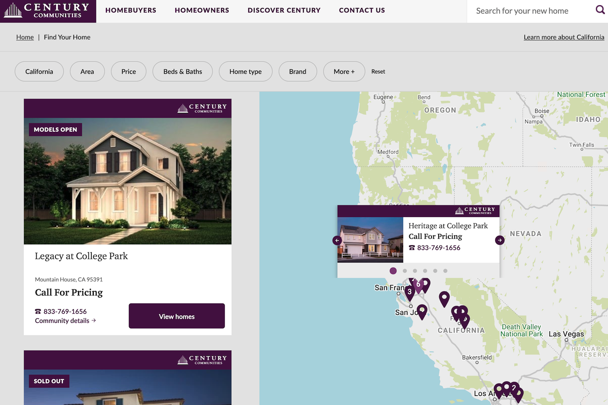 Century Communities Website 1