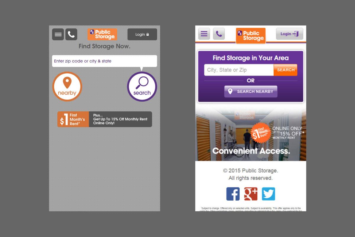 Public Storage Mobile Redesign 3