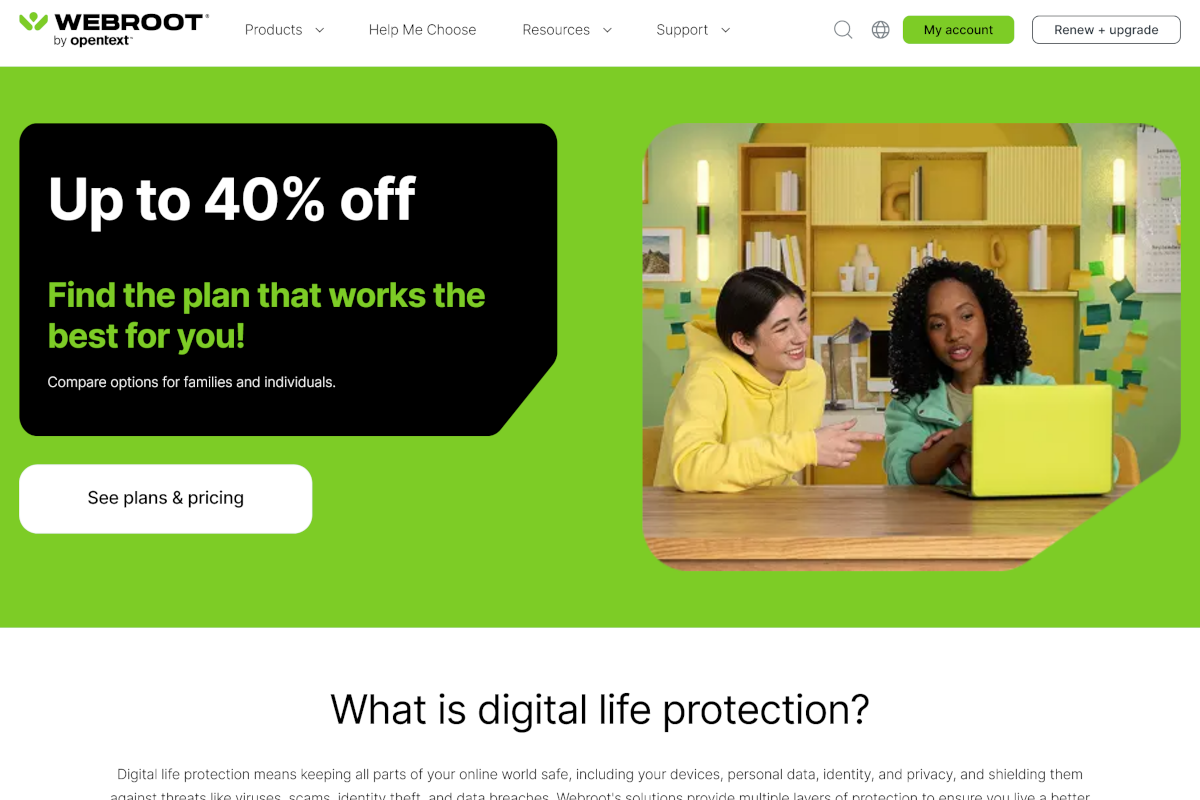 Webroot Website 1